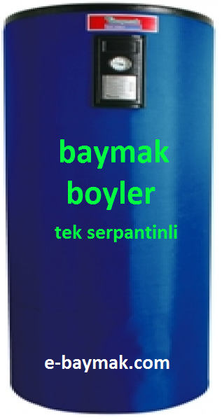 baymak 500 litre tek serpantinli boyler