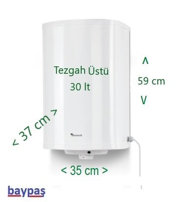 baymak 30 litre termosifon ölçüler