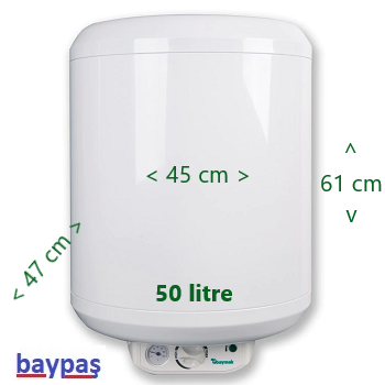 Baymak 50 lt termosifon olculeri