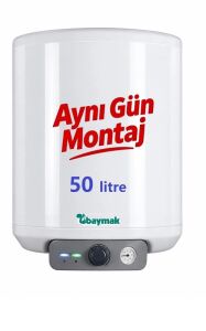 Baymak Aqua konfor 50 litre Termosifon - İstanbul Aynı Gün Ücretsiz Montaj / Baypaş
