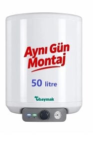 Baymak Aqua konfor 50 litre Termosifon - İstanbul Aynı Gün Ücretsiz Montaj / Baypaş