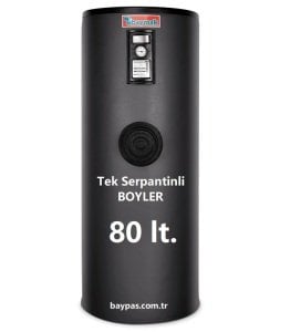 Tek Serpantinli Boyler 80 lt