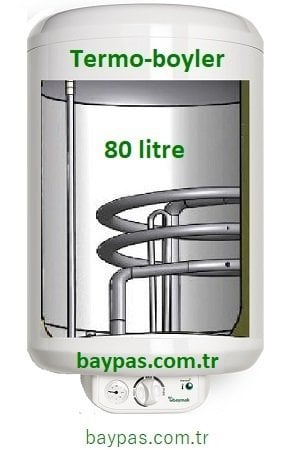 Termoboyler 80 lt Elektrik + Kalorifer