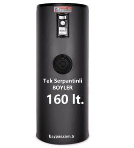Baymak Tek Serpantinli Boyler 160 lt -Stoktan Tüm Türkiye'ye Hızlı Gönderim