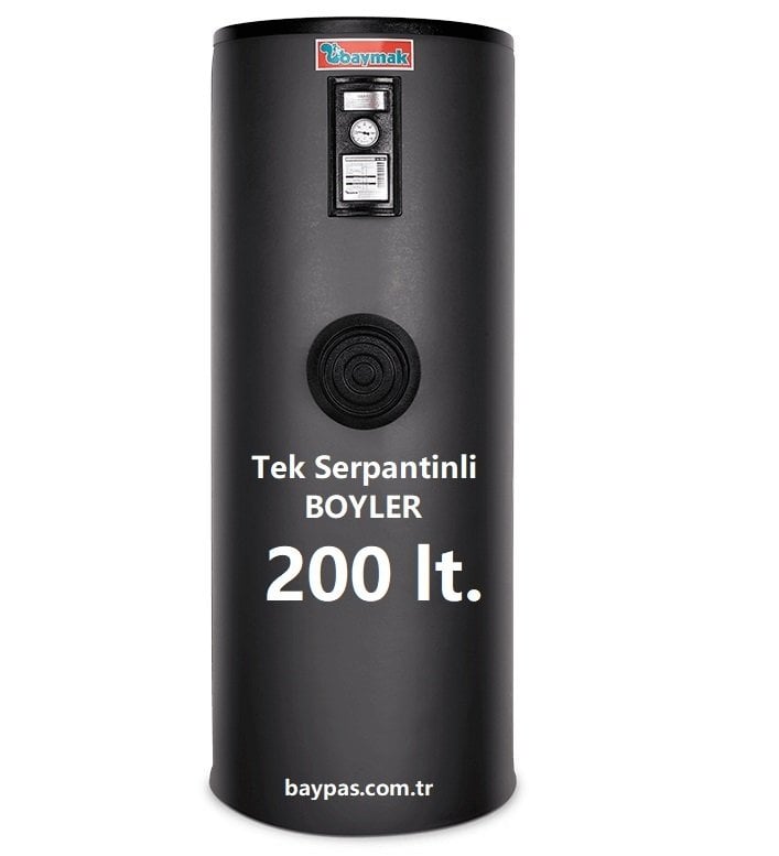 Tek Serpantinli Boyler 200 lt
