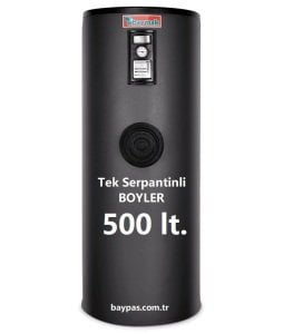 Tek Serpantinli Boyler 500 lt