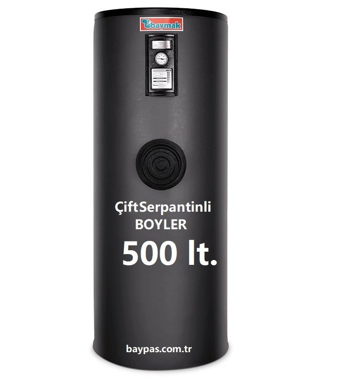 Baymak Çift Serpantinli Boyler 500 lt. -Stoktan Tüm Türkiye'ye Hızlı Gönderim